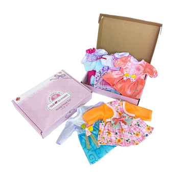 Huang Cheng Toys 6 Sets Baby Doll Clothes For 12-14 Inch Girl Doll,