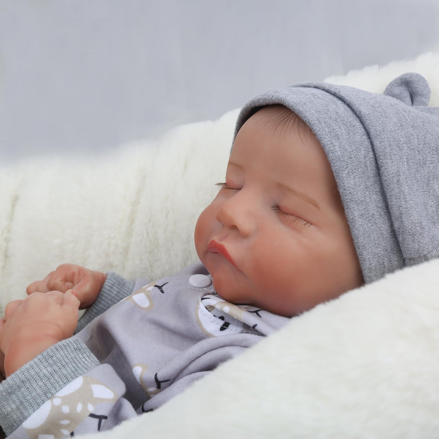 Wooroy Realistic Reborn Baby Dolls Boy - 18 Inch Lifelike Baby Doll Levi Real Life Baby Dolls That Look Real Soft Weighted Sleeping Newborn Baby Dolls Gift Toy For Age 3+