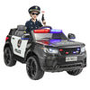 Police Car Ride On TOBBI Kid Car Cop Car for Kids to Drive with Parent Remote 12V Big Police Car Toys for Boys Toddler Electric