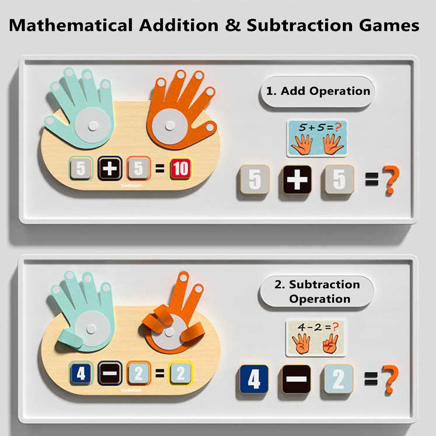 Top Bright Preschool Learning Toys For Toddlers 2-4, Educational Math Manipulatives Number Counting Blocks For Kids, Montessori