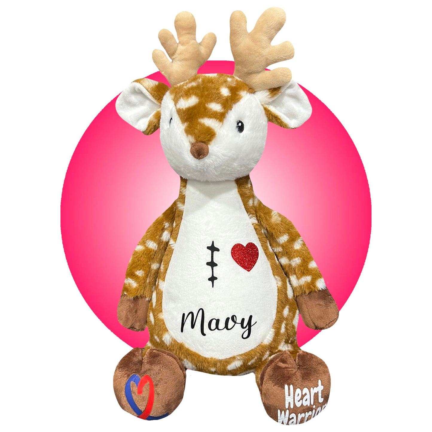 Heart Surgery Recovery Gifts - Personalized 18'' Scar Buddy - Open Heart Surgery Gifts - Gifts for kid having surgery - Custom S