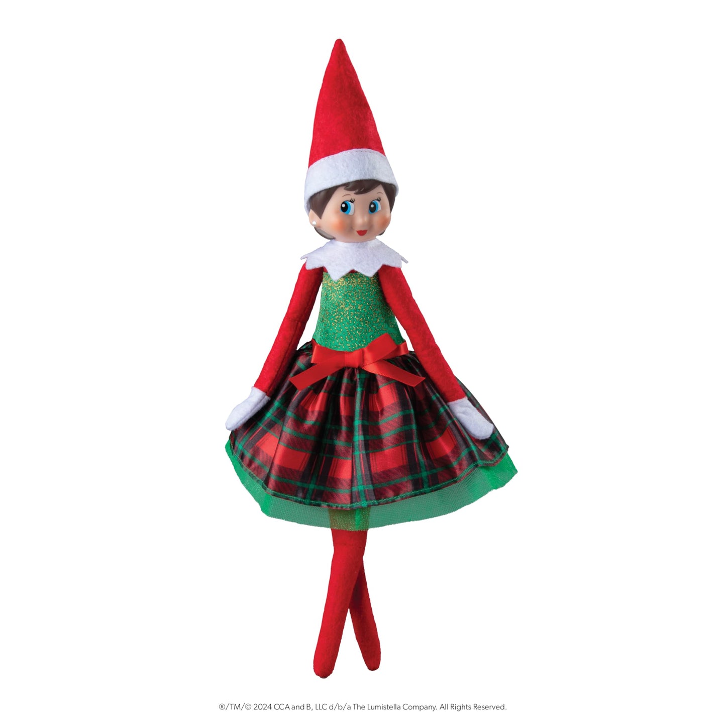 The Elf on the Shelf Blue Eyed Girl with Claus Couture Collection Gifts & Glamour Party Dress