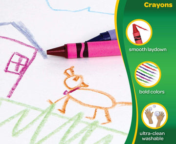 Crayola Bulk Ultra Clean Washable Crayons, Back To School Supplies, 12 Packs Of 24 Count