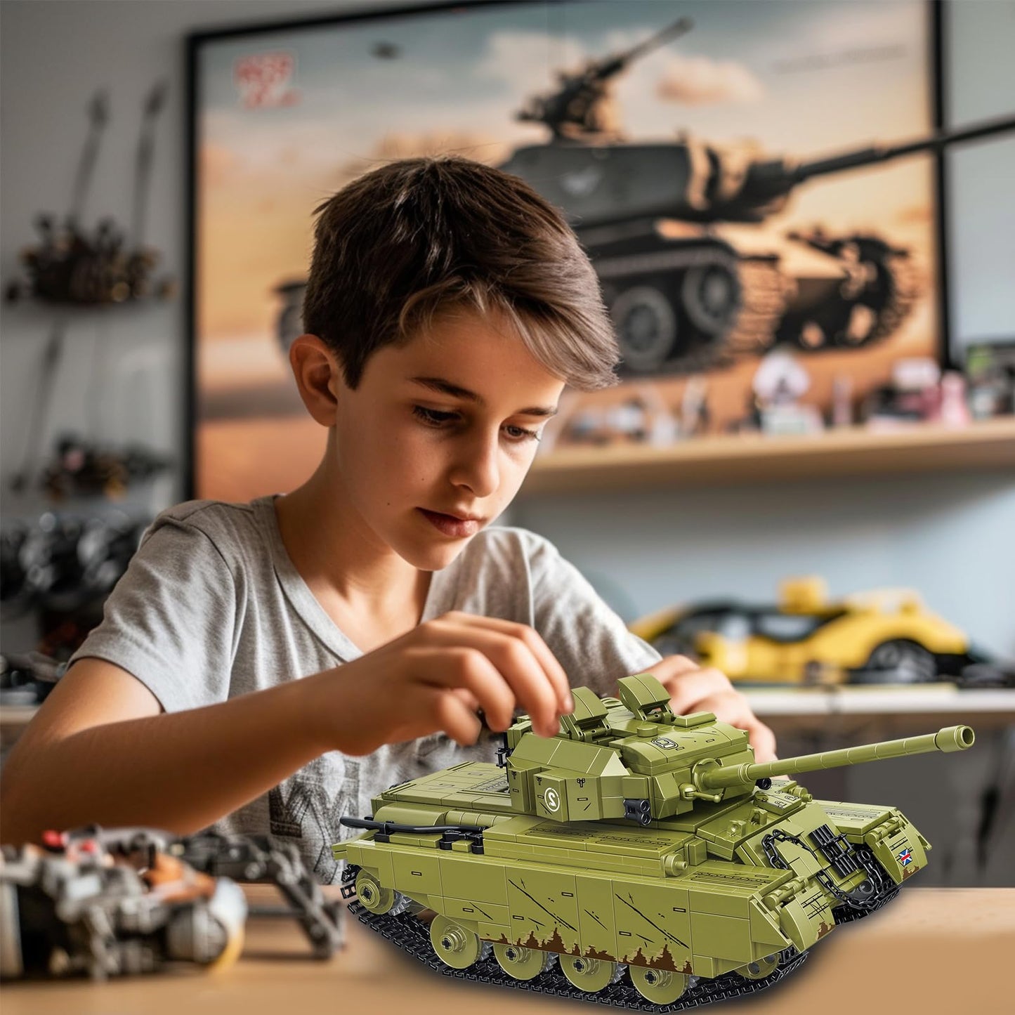 Military Rc Tank Building Toys -983 Pcs Ww2 Army Military Toys Building Blocks For Adults, World Of Tanks Building Set For Sons