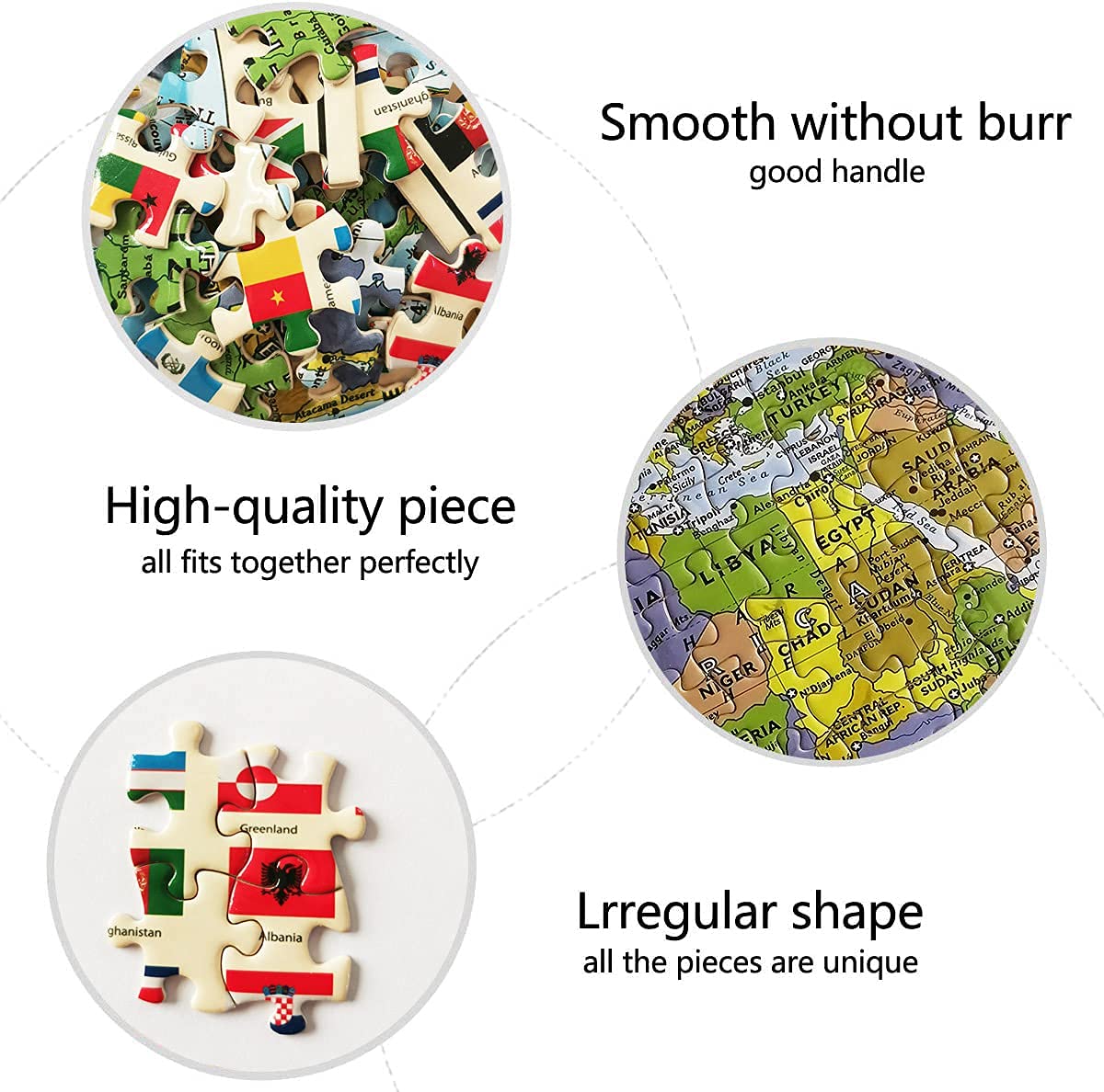 Payohto Political World Map Jigsaw Puzzle 1000 Pieces For Adults Kids Or Teens With 197 Countries International World Flags Puzz