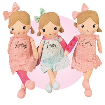 Broken Arms Gifts - Handmade Doll With A Cast - Personalized Superhero 14'' Rag Doll - Special Keepsake - Gift Wrapped And Ready