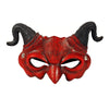 Soochat Devil Mask Demon Mask Scary Half Face Mask for Cosplay Halloween Masquerade Costume Party Accessories