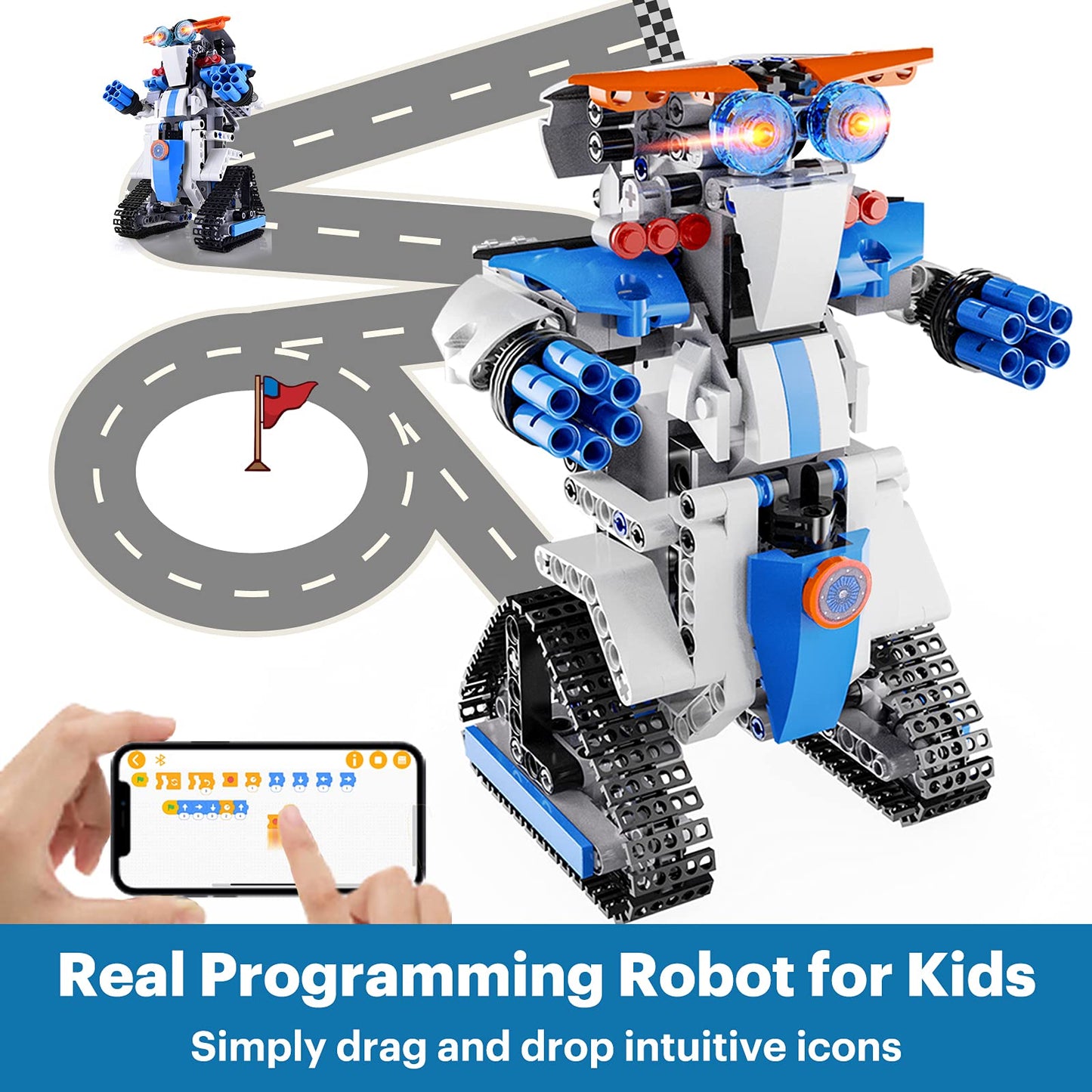 EDUCIRO Robot Building Toys for Boys, 8 9 10 11 12 Year Old Boys Girls Easter Gifts Ideas, STEM Projects for Kids Age 8-12, Remo