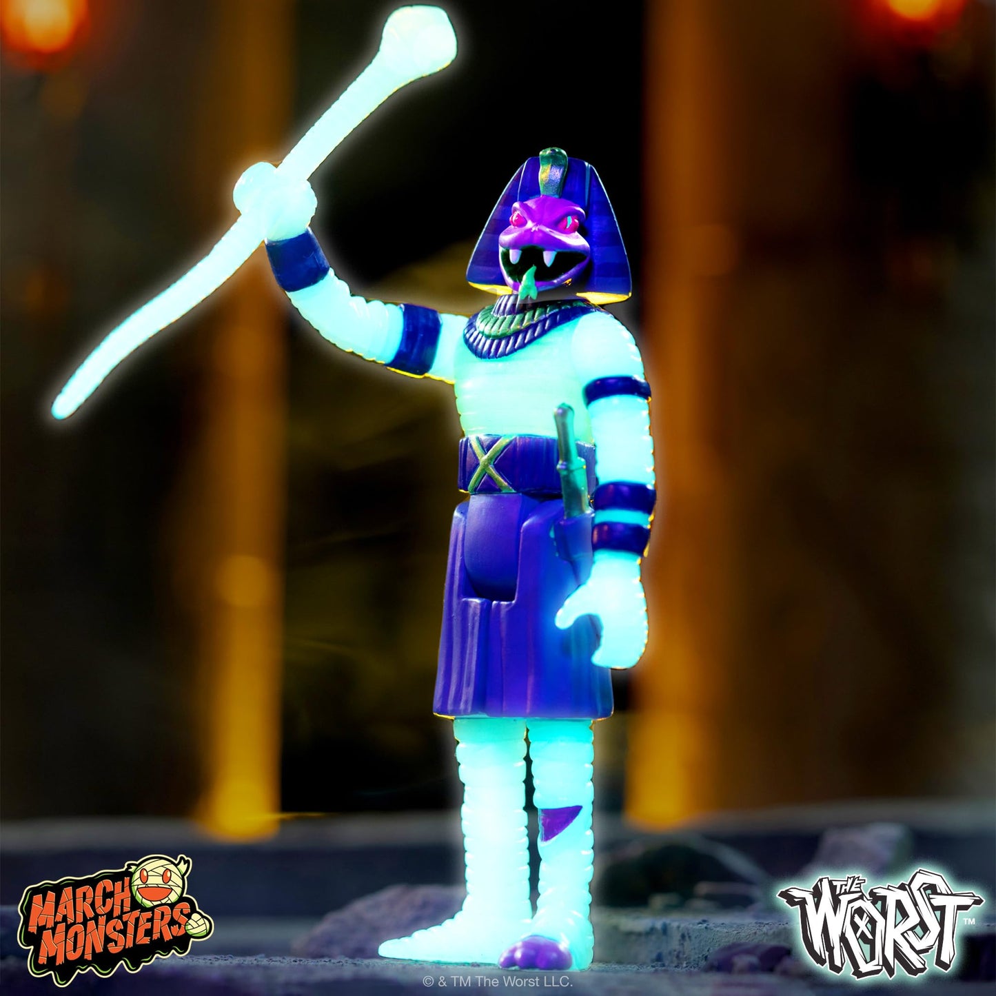 Super7 The Worst Snake TUT (Monster Glow) - 3.75'' The Worst Action Figure Collectibles and Retro Toys