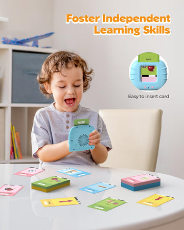 510 Words, Talking Flash Cards For Toddler 1 2 3 4 Year Olds, Language Learning Toys, Pocket Speech Therapy Toys, Autism Toys, M