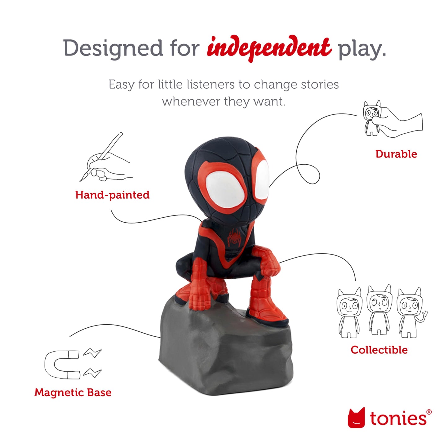 Tonies Spin Audio Toy Figurine From Marvel'S Spidey & His Amazing Friends