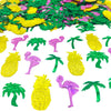 Summer Confetti Palm Tree Coconut Tree Flamingo Pineapple fruit Sequins Party Table decoration for Tropical Luau Hawaiian Jungle