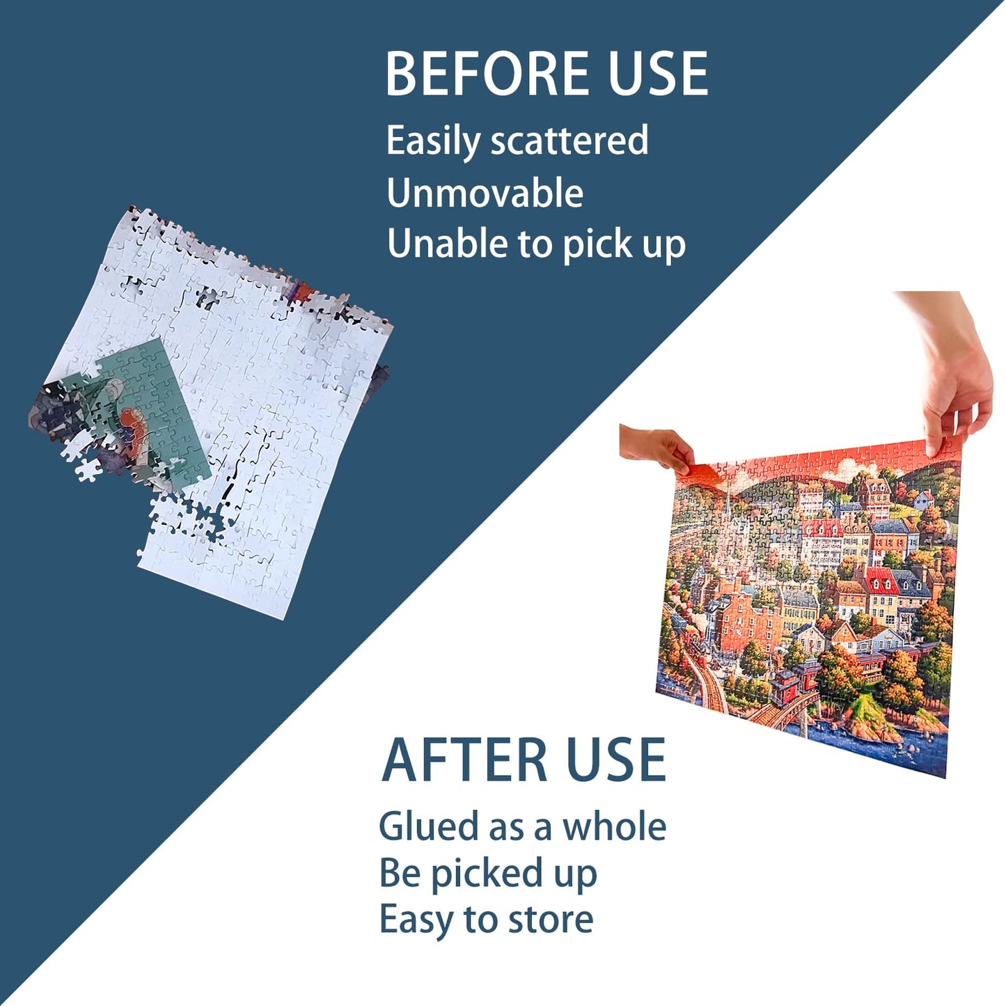 Nariolar Jigsaw Puzzle Glue Clear With Applicator Suitable For Fixing And Hanging Puzzles, Quick Drying, 4 Ounces