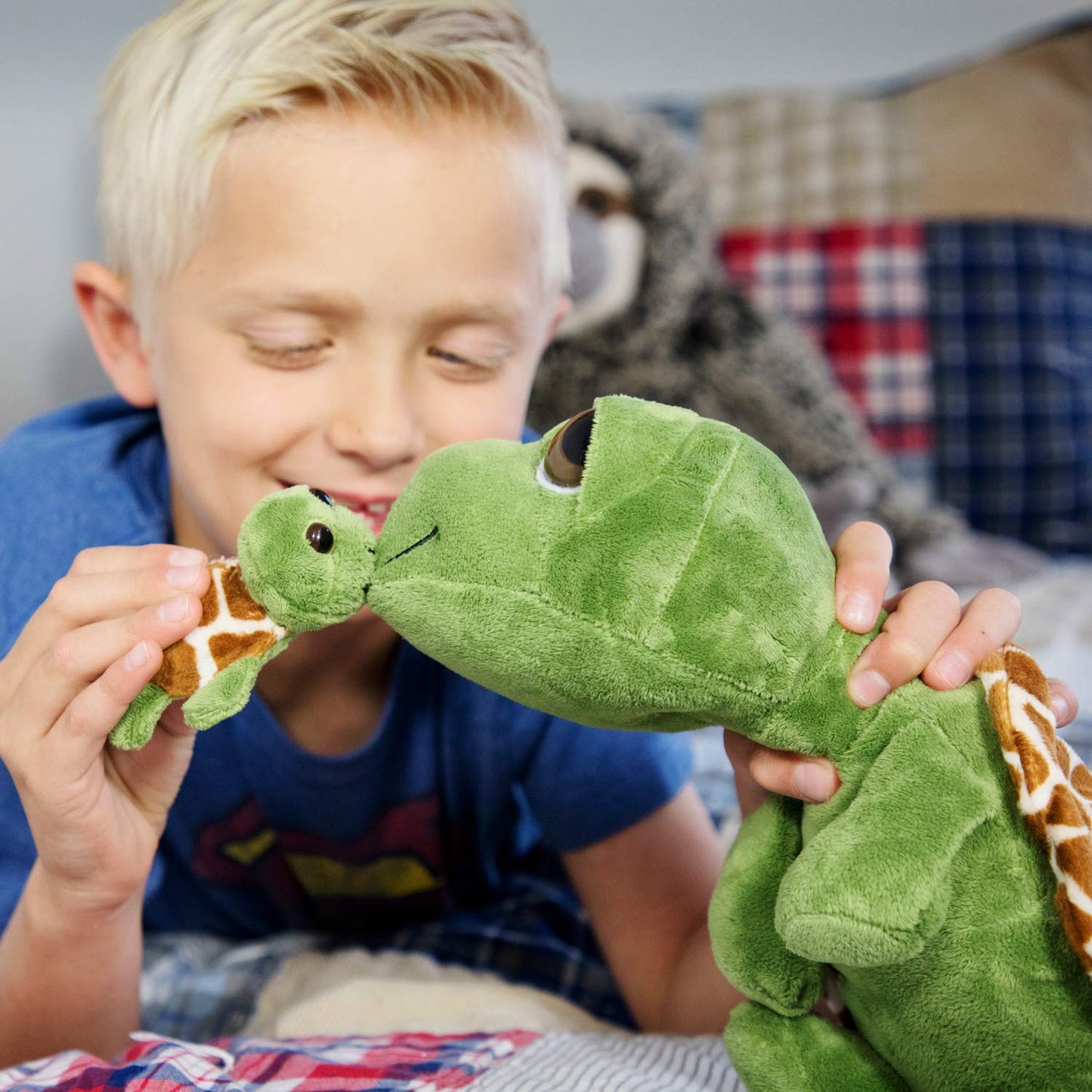 The Petting Zoo Sea Turtle Plush Toy - 12 Soft Stuffed Animal, Multi-Color, Perfect Gift for Kids