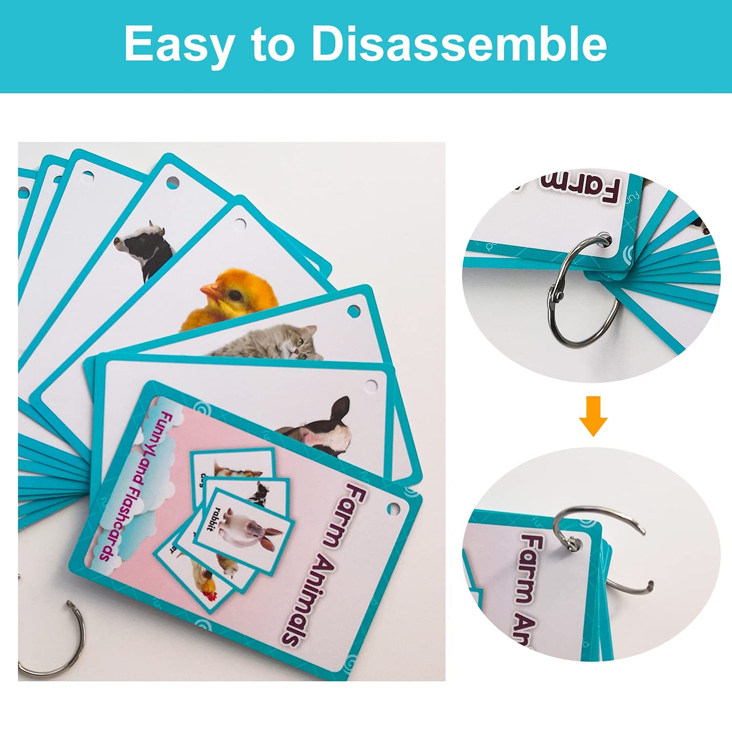 Lilias Farm Animals Flash Cards, Toddler Learning Toys, Preschool Learning Toys, Homeschool Supplies, Learning Supplies For Kind