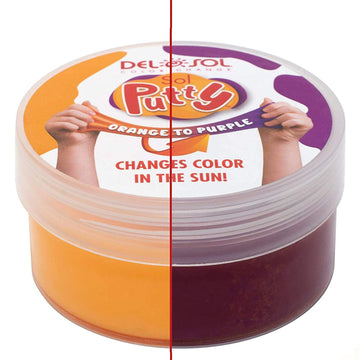 Color-Changing Sol Putty - Orange To Purple By Delsol For Unisex - 1 Pc Putty