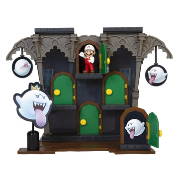 Super Mario Action Figures Deluxe Boo Mansion Playset - Plastic Model 80958