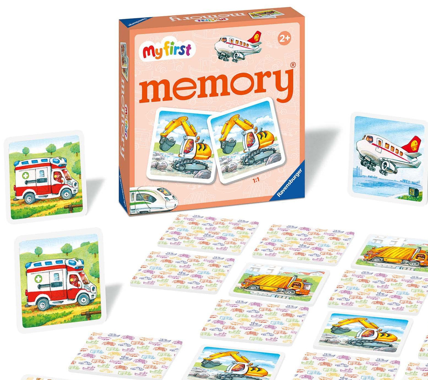 Ravensburger Vehicles My First Memory® Game For Kids Ages 2 And Up – A Fun & Fast Picture Matching Game