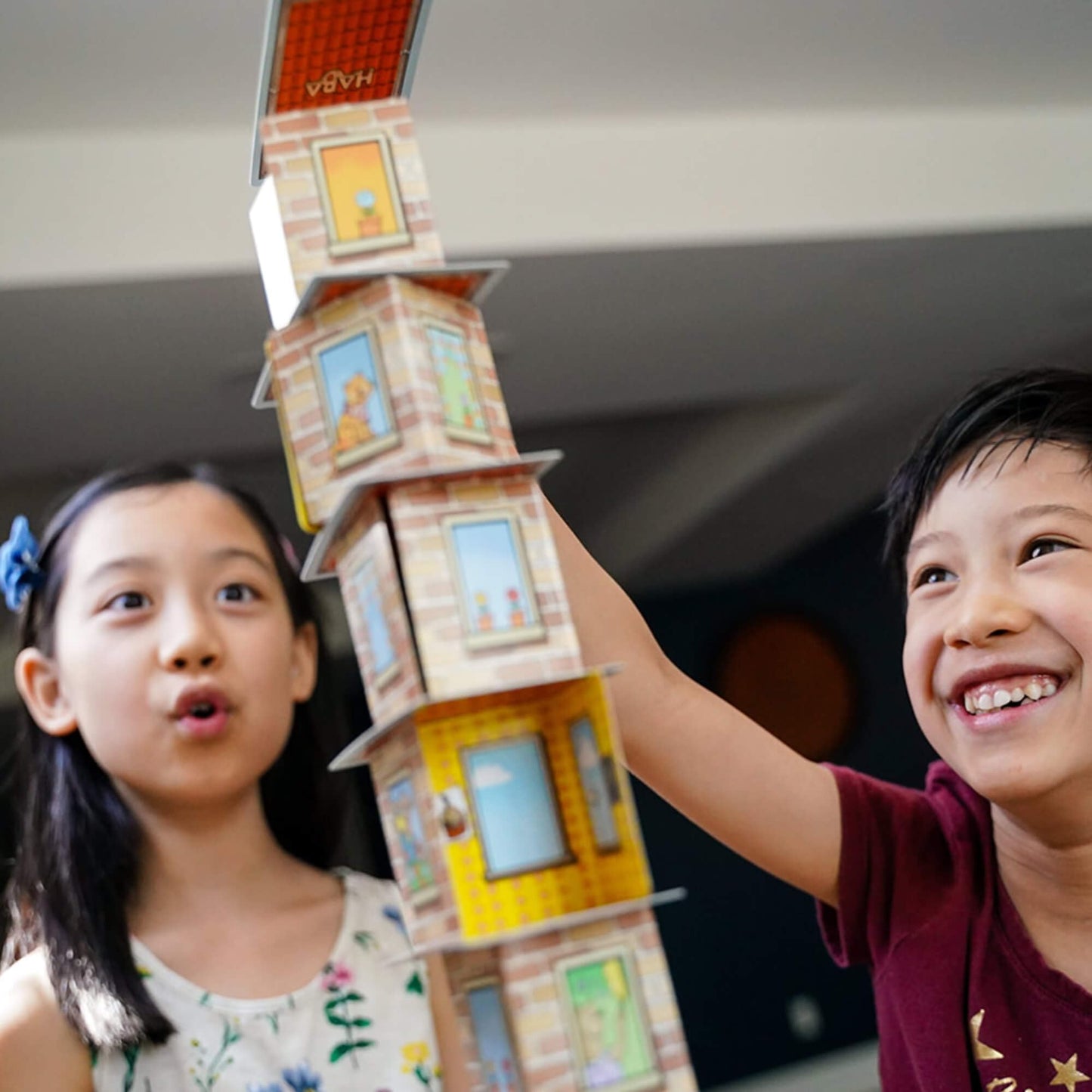 Haba Rhino Hero Game - Card Games For Kids, Ideal For Ages 5 & Up - The Heroic Rhino Hero Stacking Card Game Adventure - Triple Award Winner