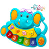 Afkstl Baby Piano Toy, 6-12 Months Light Up Music Baby Toys For0 3 6 9Months, Early Education Puzzle Boys Girls Gifts (Elephant)