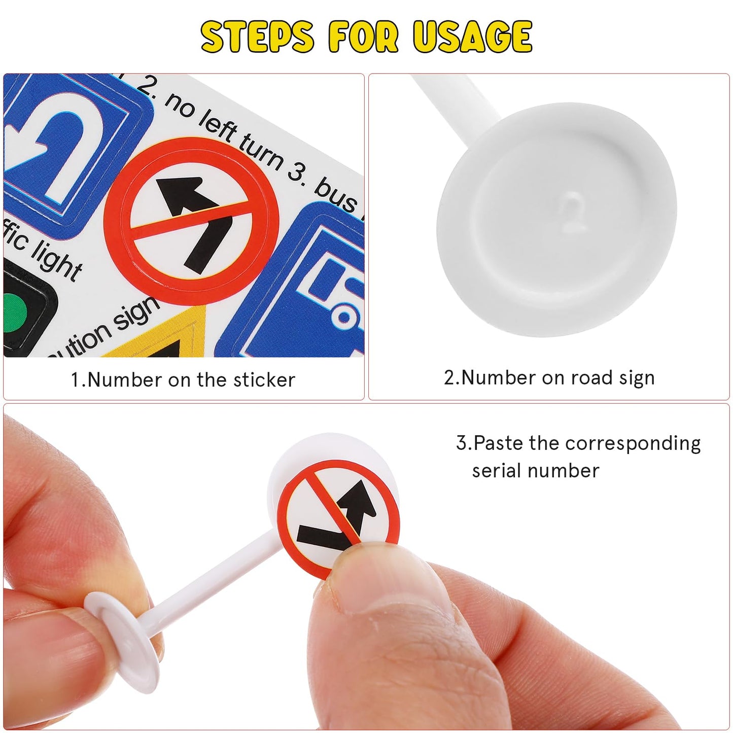 Toddmomy 56Pcs Traffic Road Signs Playset Street Signs, Mini Traffic Cones Crosswalk Signal Toys Traffic Lights for Children Saf