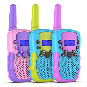 Selieve Outdoor Toys For Kids Ages 4-8, Walkie Talkies For Children Long Distance 22 Channels 2 Way Radio Interactive Toys Birth