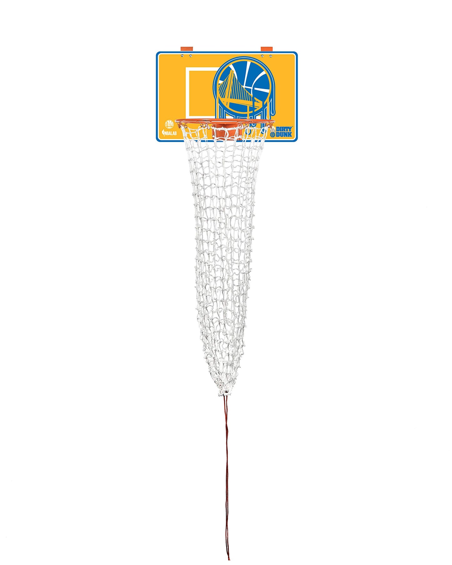 The Dunk Collection Dirty Dunk Over-The-Door Basketball Hoop Laundry Hamper, Golden State Warriors, Nba