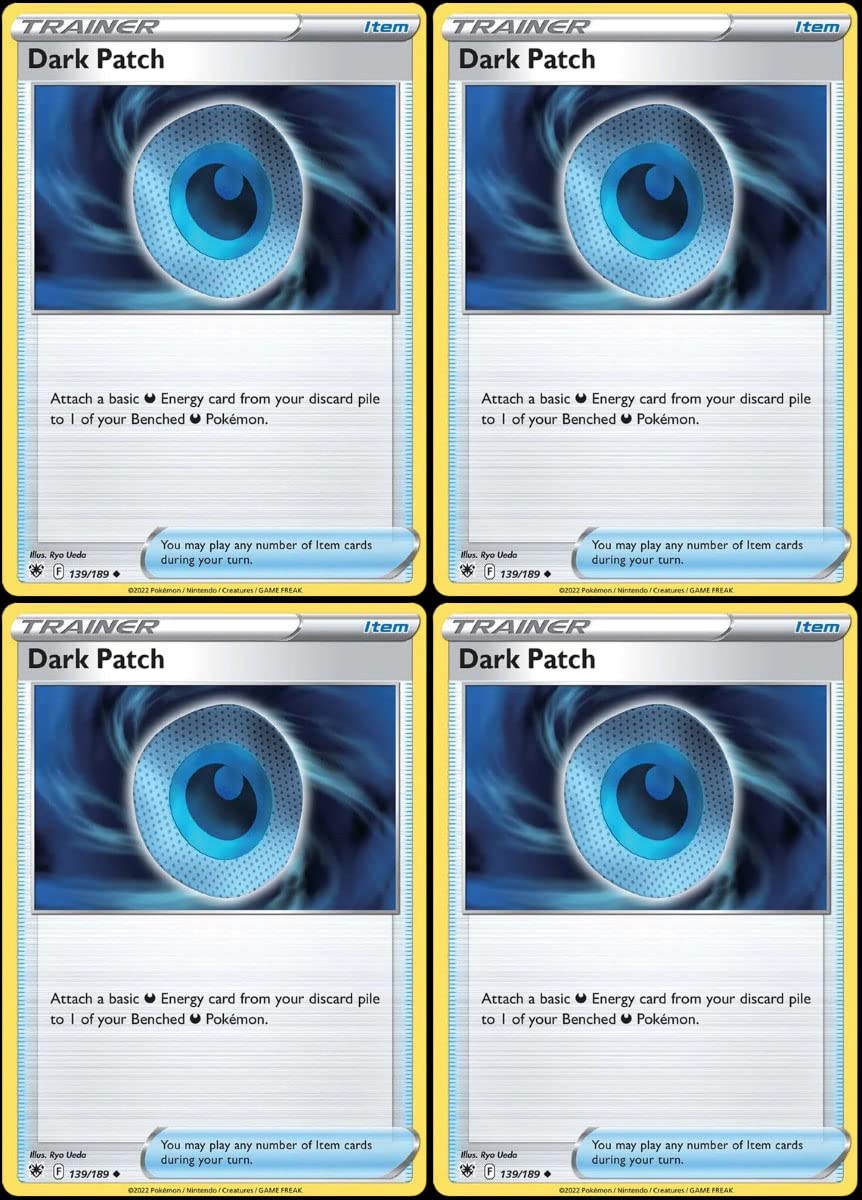 Dark Patch 139/189 - Pokemon Astral Radiance Trainer Card Lot - X4 - Playset
