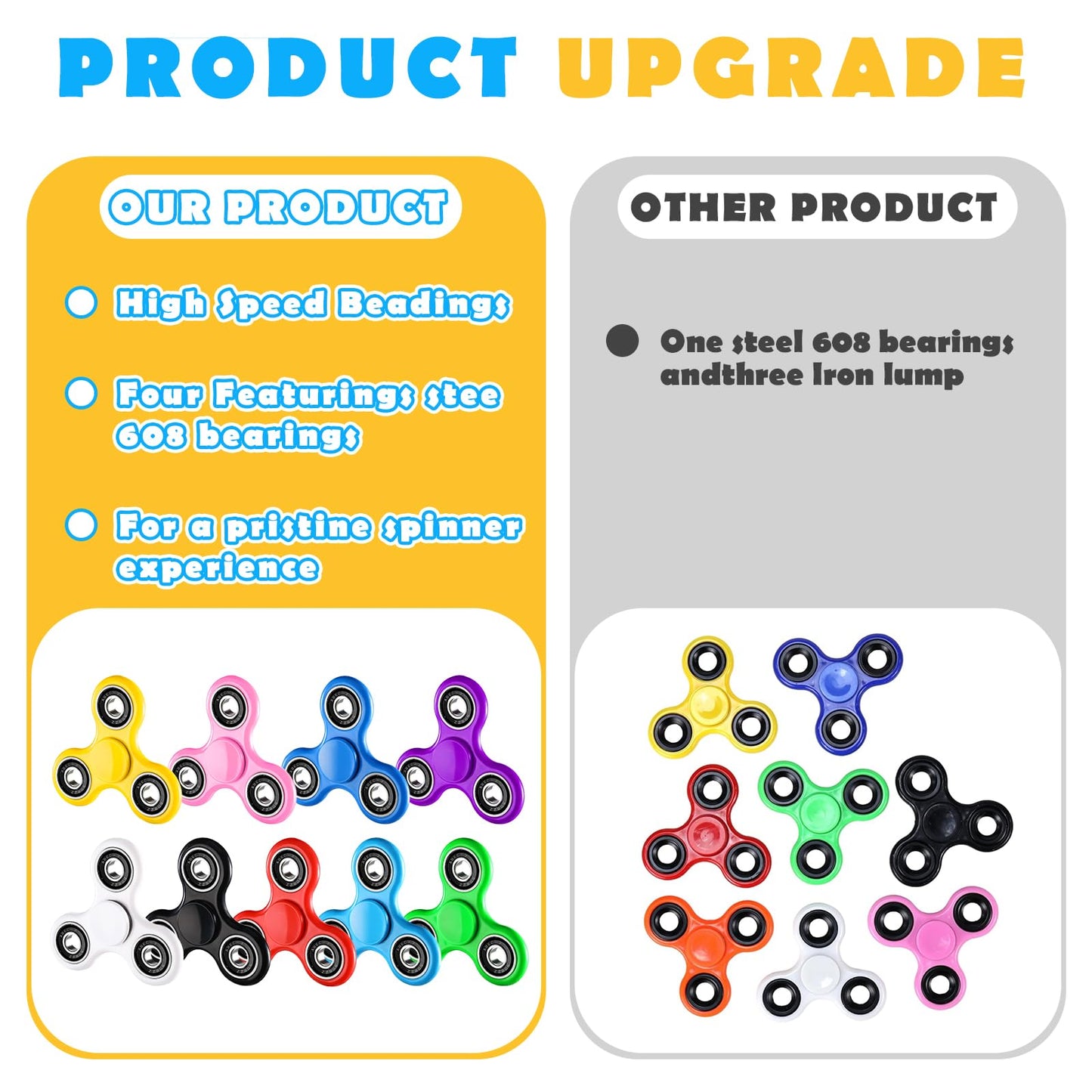 Scione Fidget Spinners, 25 Pack Birthday Party Gifts For Adults And Kids, Prize For Classroom, Easter Party Favors For Kids, Stress Anxiety Adhd Relief Fidgets Toy, Finger Hand Spinner Toys