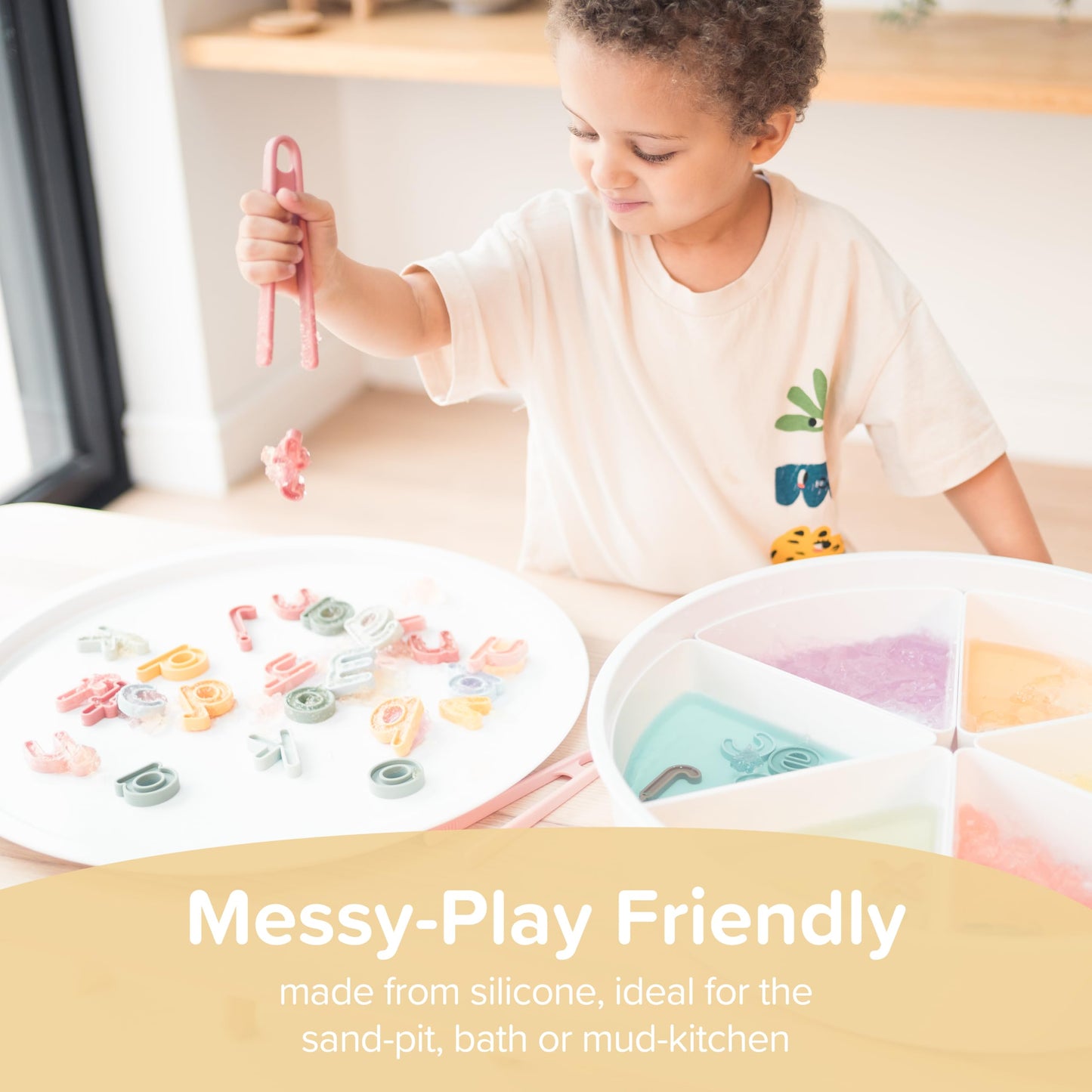 Inspire My Play Lowercase Alphabet Letters For Kids - Abc Toys For 3 Year Olds -Sensory And Messy Play