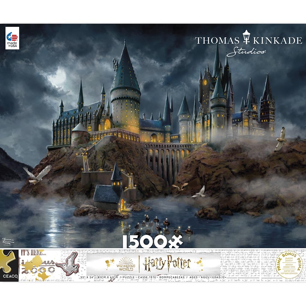 Ceaco - Thomas Kinkade - Harry Potter - Hogwart'S Castle - 1500 Piece Jigsaw Puzzle