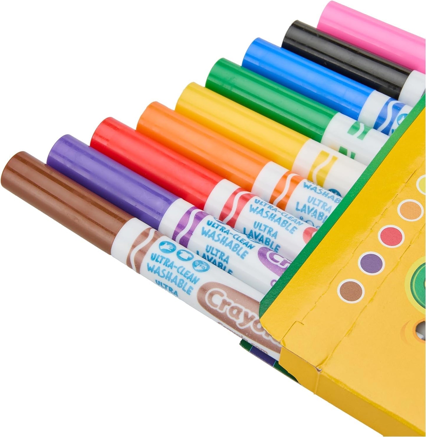 Crayola Ultraclean Broadline Classic Washable Markers (10 Count), (Pack Of 2)