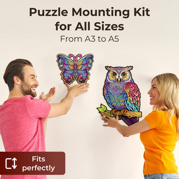 Crafthub Puzzle Saver, Wooden Jigsaw Puzzles Mounting Kit For Wall Art, Includes Adhesive Sheets To Stick Together Puzzle Pieces