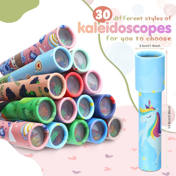 Yunsailing 30 Pcs Classic Kaleidoscopes Party Favors Vintage Mini Kaleidoscope Party Favor Educational Toy For Kids Valentines D