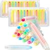 24 Pcs Sidewalk Chalk Set For Kids, 12 Colors Dust-Free Washable Outdoor Toddler Chalk With Holder For Blackboard Drawing Writin