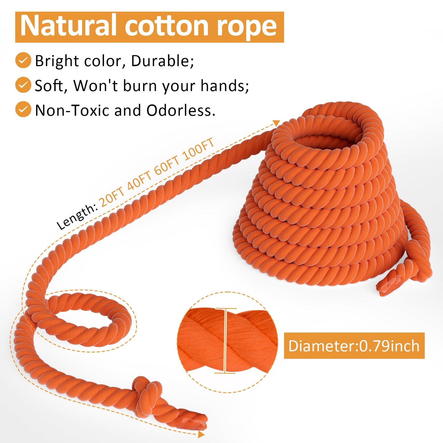 Thadavo Field Day Tug Of War Rope With Flag For Kids And Adults, Family Reunion Birthday Party Games, Summer Outside Lawn Games,