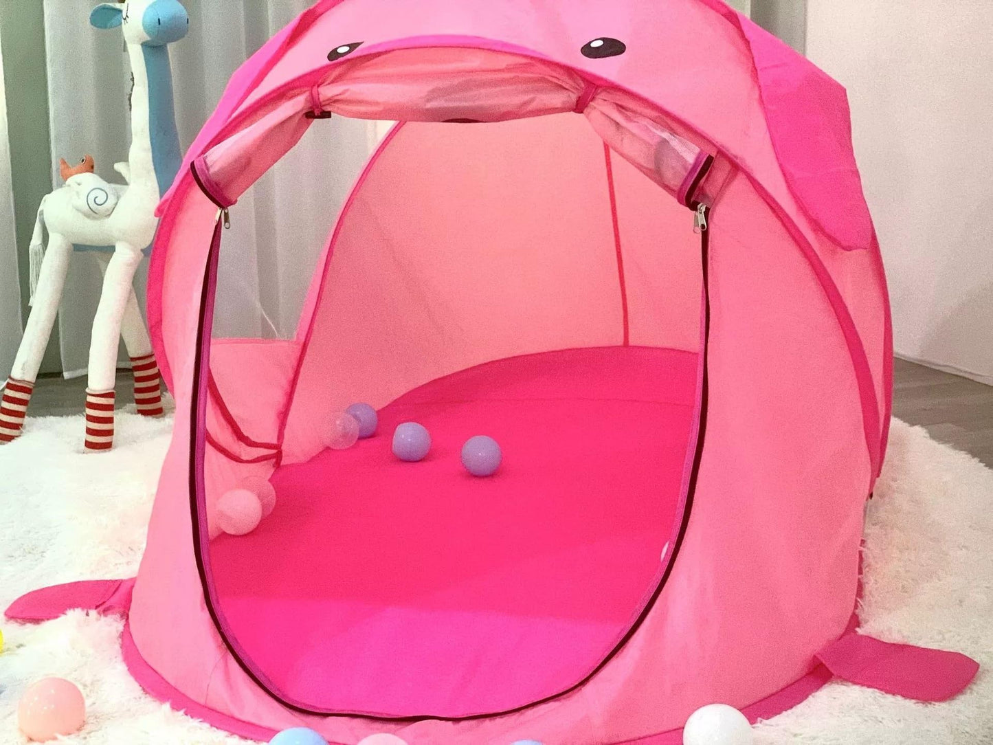 Baodian Kids Play Tents - Collapsible Tent For Boys Girls Gift - Large Foldable Playhouse Indoor/Outdoor Fun - Pop Up Tent Toys