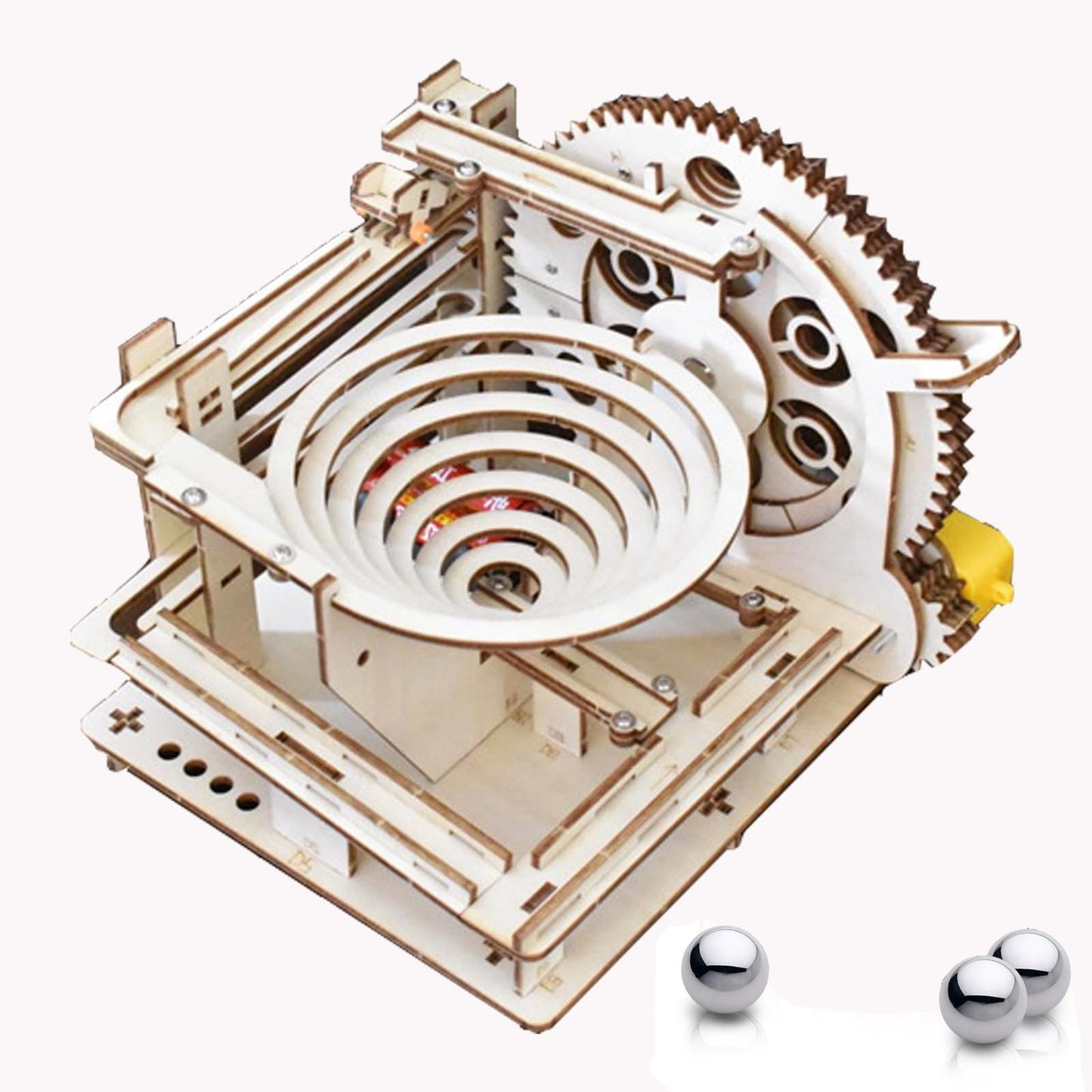 3D Puzzle Marble Run For Adults Stem Projects For Kids Wooden Engineering Puzzle Kit Science Project Kits Wood Mechanical Building Puzzles Diy Mode Kits