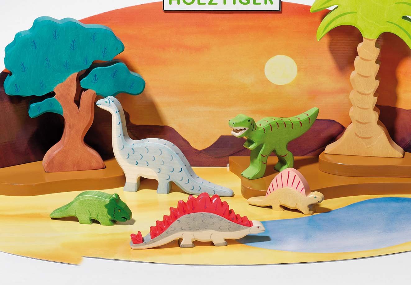 Holztiger Brontosaurus Toy Figure