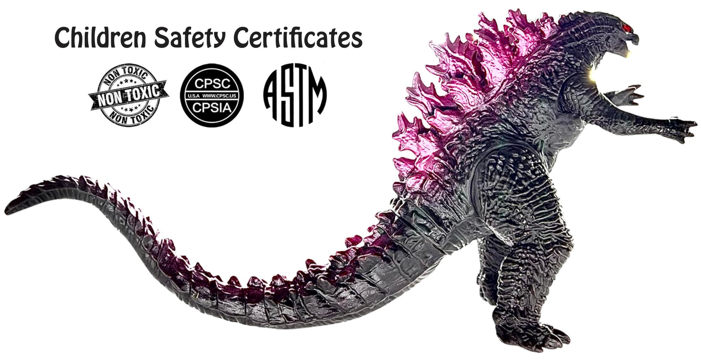 Twcare Godzilla Vs. Kong Toy Action Figure: King Of The Monsters, Movie Series Movable Joints Soft Vinyl, Travel Bag