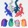 Aumeiller 4 Pcs 3D Printed Dragon, Mystery Crystal Dragon Egg,3D Dragon Egg Gift For Kids (Dragon Egg)