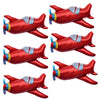 31Inch Large Airplane Blue Party Decoration Airplane Balloon Set Birthday Party Supplies (6Pcs Red Airplane)