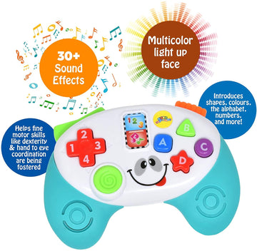 Number 1 In Gadgets Baby Remote Toy Game Controller, Musical Toys Light And Sound Early Educational Learning For Infants