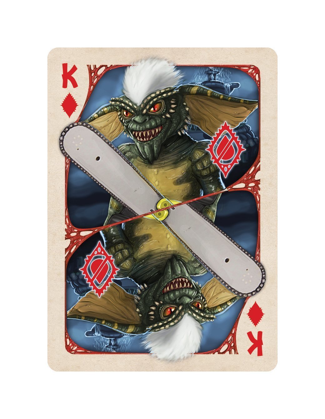 Albino Dragon Gremlins Playing Cards