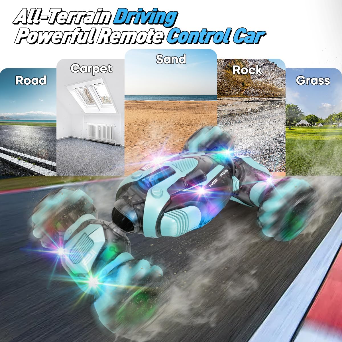 ZMMB Gesture Sensing RC Stunt Car - Best Gifts for Boys 6-12 Year Old 360 Rotating 4WD Remote Control Transform Hand Controlled