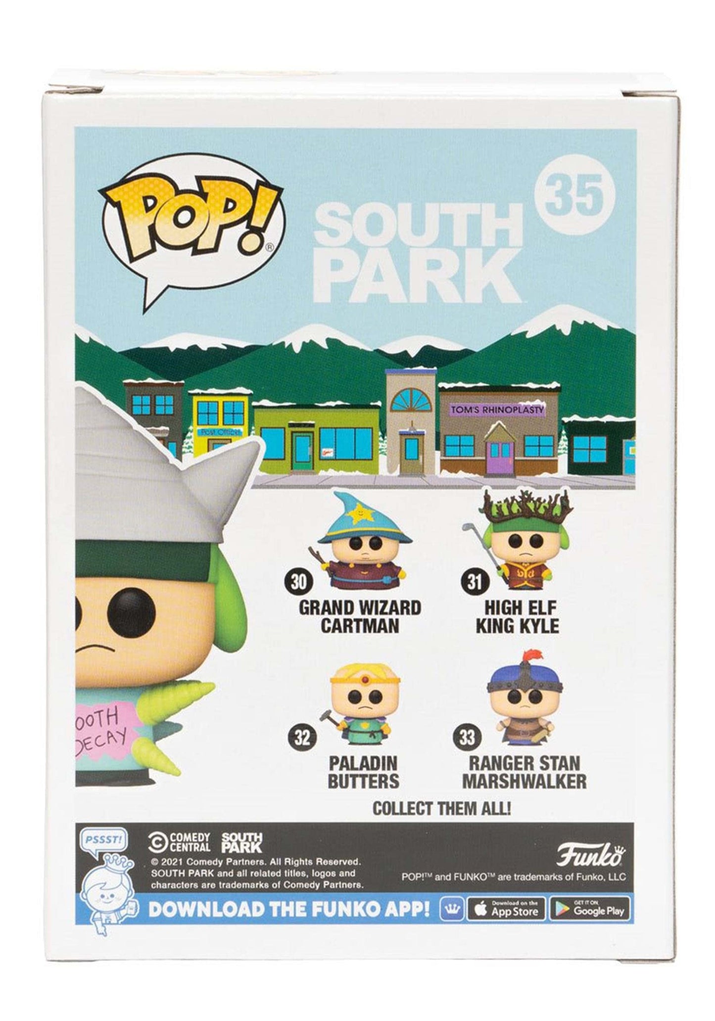 Funko POP! Vinyl Figure - South Park Kyle as Tooth Decay, Green, Model 58623, 2021 Fall Convention Edition