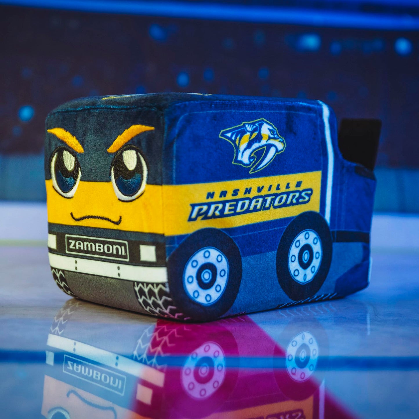 Bleacher Creatures Nashville Predators Zamboni 7' Nhl Kuricha Sitting Plushie - Soft Chibi Inspired Plush