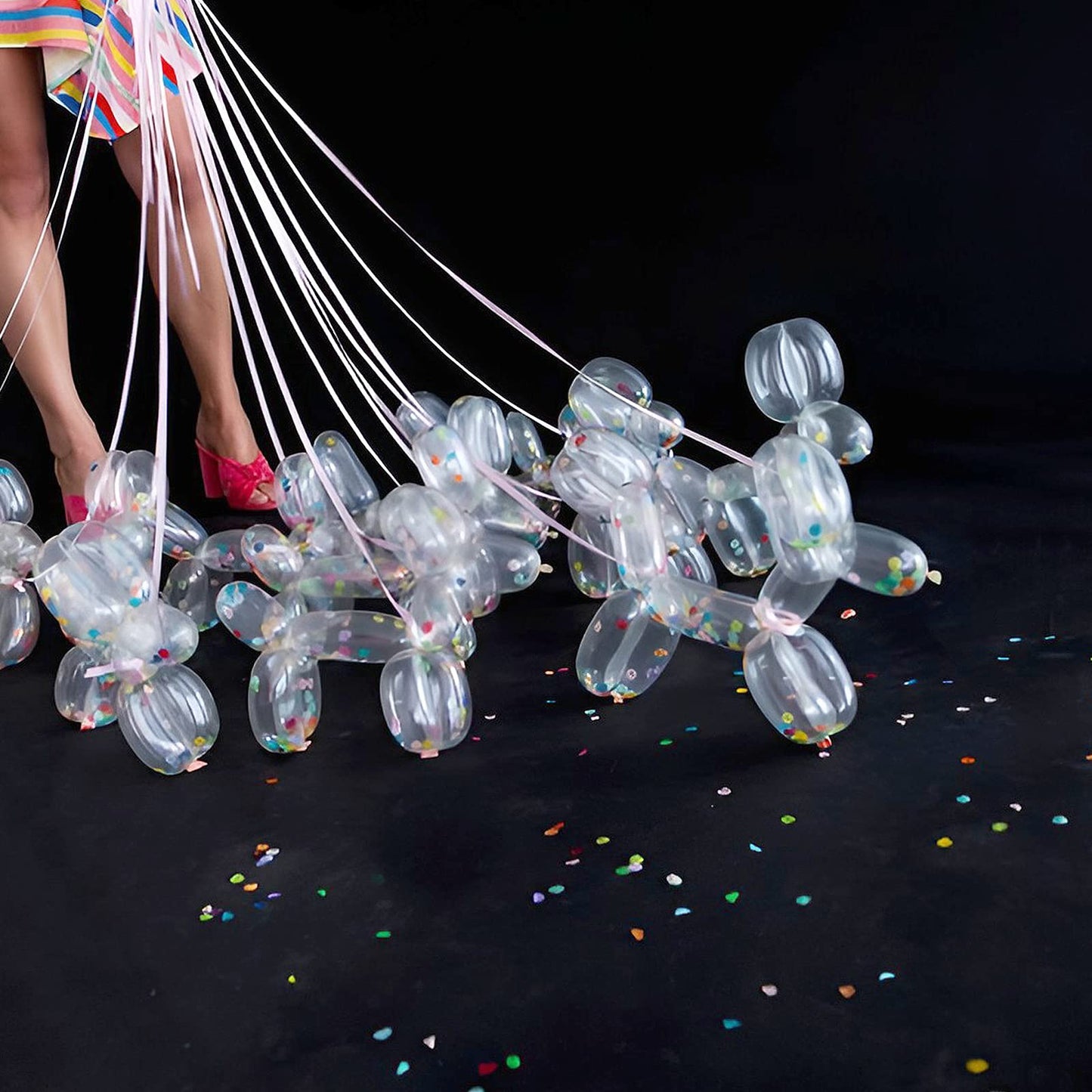 200 Pieces 260 Balloons Clear Twisting Balloons 260Q Long Balloons For Balloon Animals Making Weddings Birthdays Christmas Party