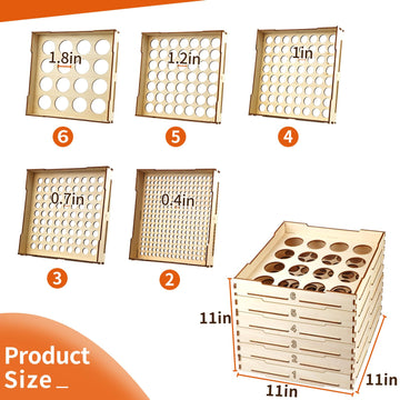 6 Tray Sorter Sifter Box Used For Lego, Storage Sorter Brick Box For Lego Blocks, Gift For Lego Lover, Gift For Teens And Adults