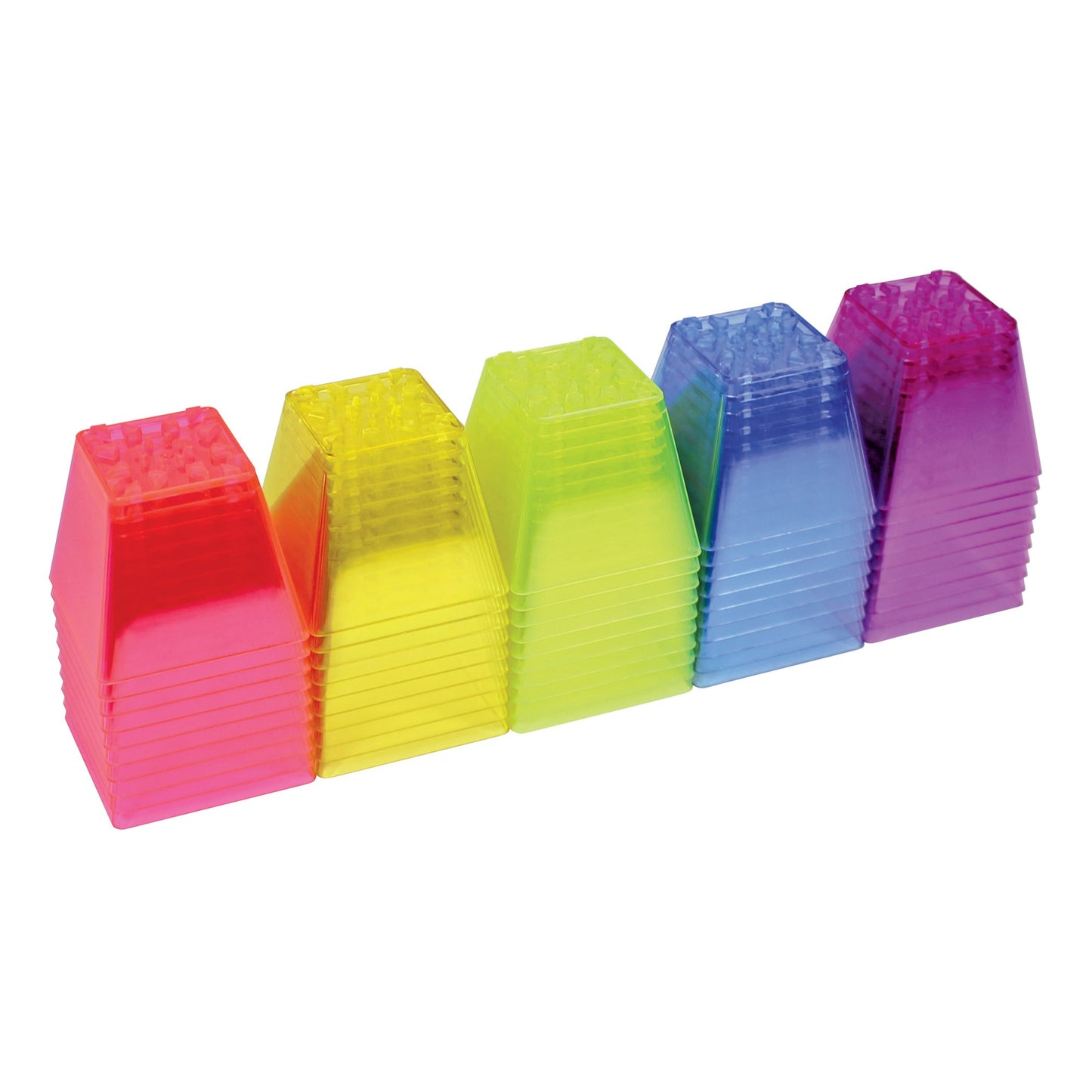 Roylco Crystal Color Stacking Blocks, Set of 50